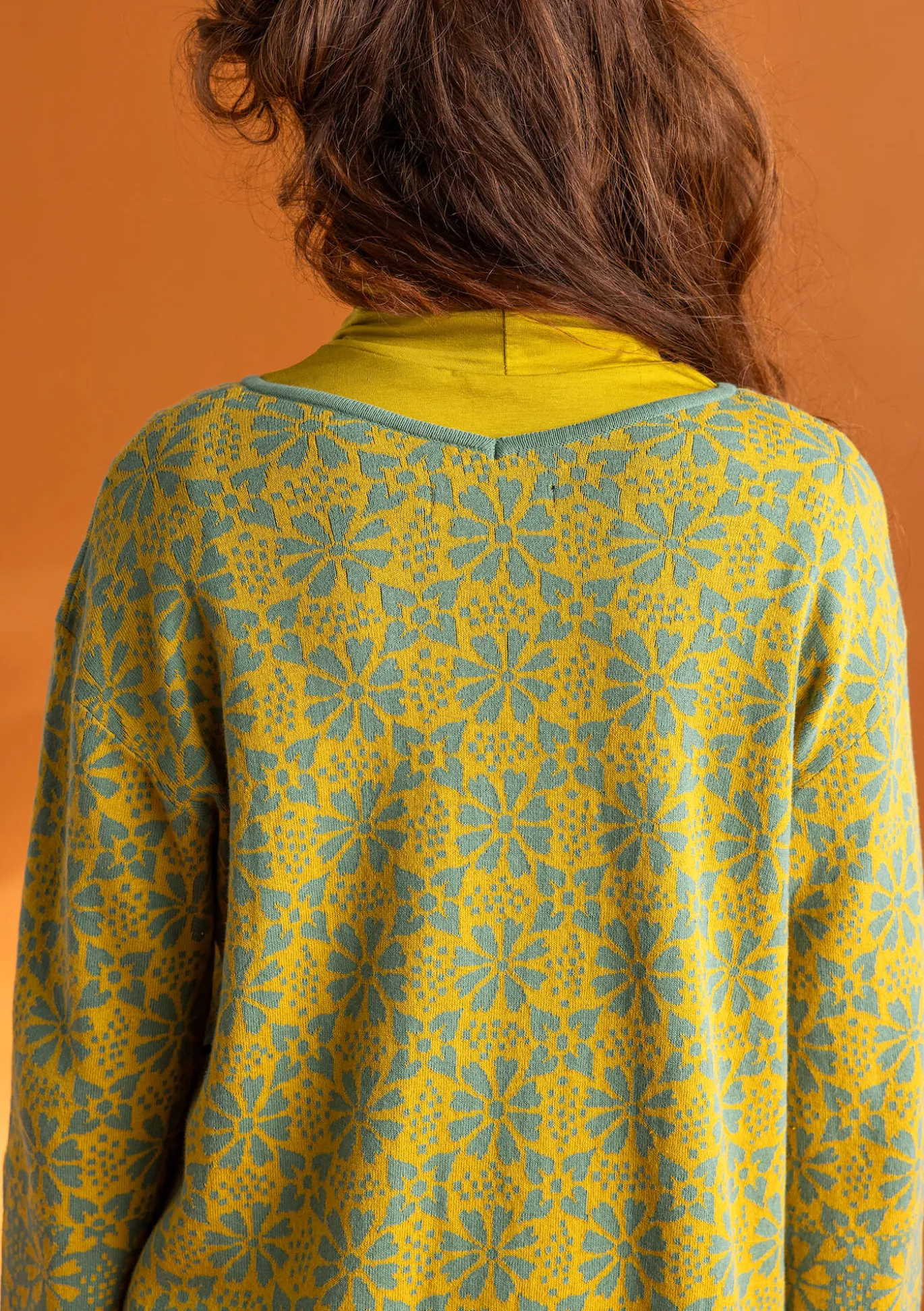 Freja-neuletunika ekopuuvillaa ja kierrätettyä puuvillaa