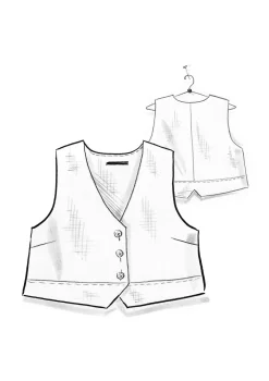 Kangasliivi ”Stina” ekopuuvillaa