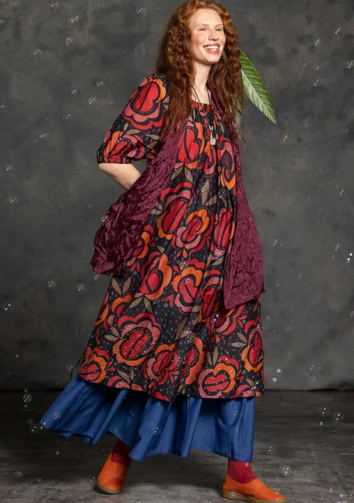 Kangasmekko "Great Rose" ekopuuvillaa ja silkkiä