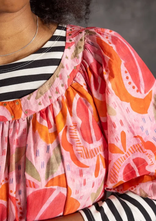 Kangasmekko "Great Rose" ekopuuvillaa ja silkkiä