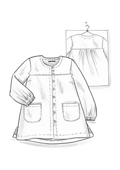 Kankainen taiteilijanpaita ”Asta” pellavaa