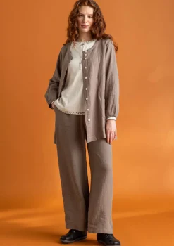 Kankainen taiteilijanpaita ”Asta” pellavaa