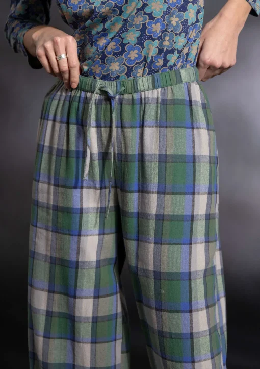 Kankaiset pyjamahousut "Skagen" ekopuuvillaa