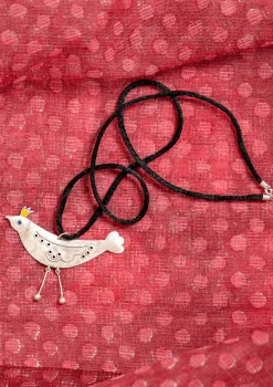Kaulakoru "Bird" hopeaa