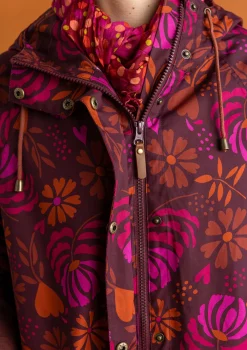 Kudottu sadetakki ”Hedda” ekopuuvillaa