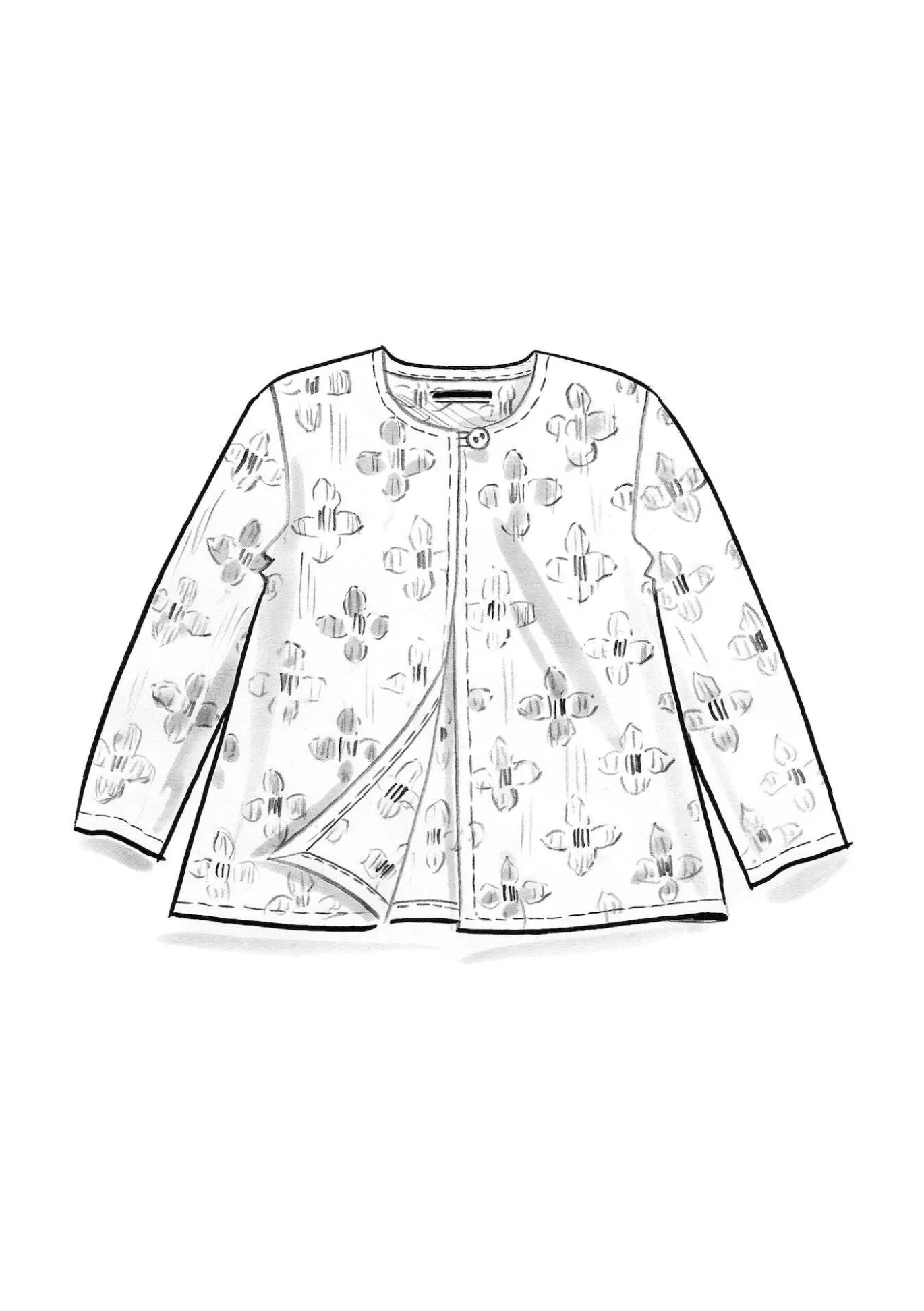 Kudottu sisätakki ”Harda" puuvillaa