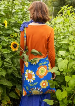 Laukku ”Sunflower” ekopuuvillaa/pellavaa