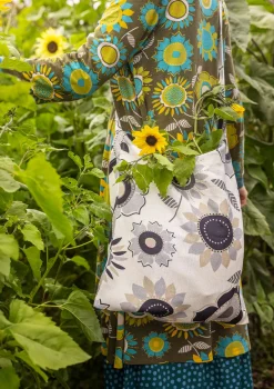 Laukku ”Sunflower” ekopuuvillaa/pellavaa