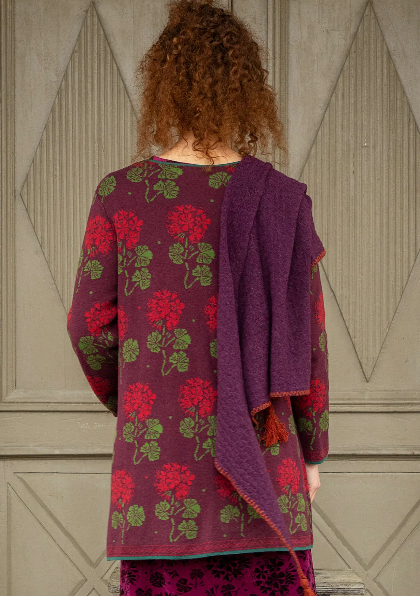 Neuletakki "Mårbacka" ekologista ja kierrätettyä puuvillaa