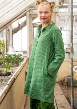 Paitamallinen kangasmekko "Värmland" ekopuuvillaa