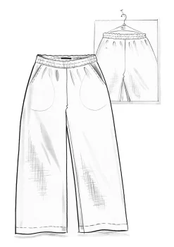 Pellavakankaiset housut