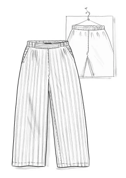 Pellavakankaiset housut ”Asta”