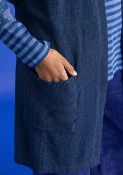 Pitkä neuletakki alpakkasekoitetta