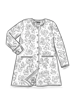 Pitkä neuletakki ”Astrid” ekologista/kierrätettyä puuvillaa