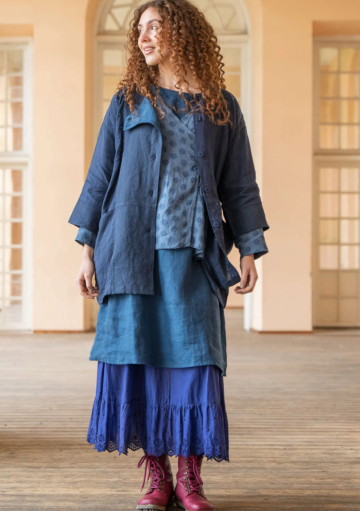 Sisätakki ”Andante” pellavaa