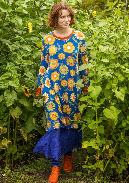 Sunflower-trikoomekko lyocellia ja elastaania