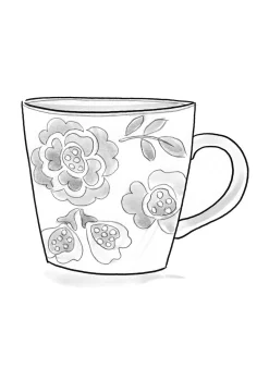 Teemuki "Wild rose" keramiikkaa